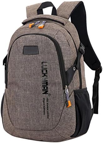 Clearance Sale! HIRIRI Men Women Multifunctional Large Canvas Backpack Travel Bag Unisex Laptop Bag Designer Student School Bag (Brown)