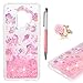 ZSTVIVA S9 Case, Galaxy S9 Case, Liquid Glitter Case Bling Shiny Sparkle Flowing Love Heart Cover Dual Layer Clear TPU Bumper Shockproof Drop Resistant for Samsung Galaxy S9 Case Cute Pink Unicorn