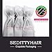 Sedittyhair Brazilian Human Hair 3 Bundles (16 18 20 Total 300g) 8A Grade 100% Unprocessed Straight Virgin Human Hair Double Weft Weave Brazilian Bundles Natural Black Color