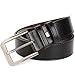 QUEYUB Men's Dress Belts Genuine Leather 1.5