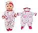 ebuddy Total 5 Sets Baby Doll Clothes Include Bikini Rompers for 43cm New Born Baby Dolls, 15 inch Dolls