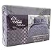 Sweet Home Collection 3 Piece Luxury Pinch Pleat Pintuck Fashion Duvet Set, Queen, Gray