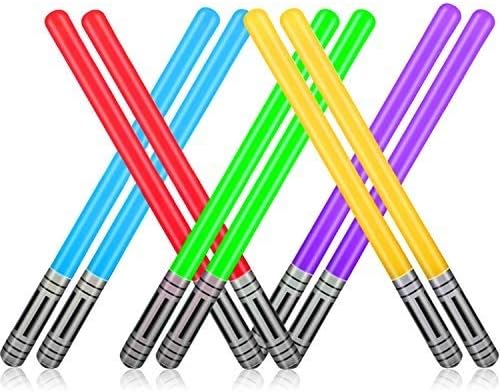 Amazon スティックバルーン 10pcs スターウォーズ レーザー剣のおもちゃ パーティーのおもちゃ Pvc空気入れのおもちゃ 応援 棒 風船 バンバン バルーン 風船 バルーン おもちゃ