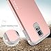 Galaxy S5 Mini Case, RANZ Grey with Rose Gold Hard Impact Dual Layer Shockproof Bumper Case For Samsung Galaxy S5 Mini(SM-G800)
