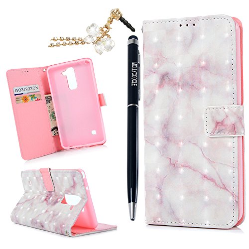 Mollycoocle lg stylus 2 case,3d pu leather premium marb…