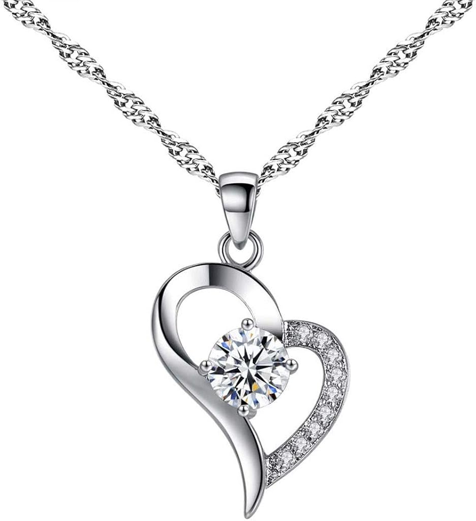 Uner Collier Femme Pas Cher Collier Femme Délicate Collier Pendentif Coeur En Forme De Coeur