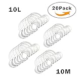 EZGO 20 Pack (10 Medium + 10 Large) C-Shape Cheek Retractor, Autoclavable Dental Mouth Opener, Disposable Dental Lip Retractor for Mouthguard Challenge Game