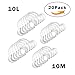 EZGO 20 Pack (10 Medium + 10 Large) C-Shape Cheek Retractor, Autoclavable Dental Mouth Opener, Disposable Dental Lip Retractor for Mouthguard Challenge Game