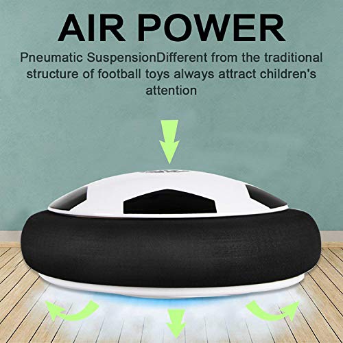 Hover Soccer Ball Kids Sport Toys Air Power Soccer 2 Goals Gift LED Light Up Hover Training Football Disk Indoor Outdoor Ball Games Boys Girls Age 2-14 Gift Christmas Birthday Holiday Toys New Year