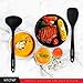 KITCHEF Silicone Kitchen Cooking Utensils Set [10pcs] Heat Resistant, Non Stick & Stain-Resistance, FDA Approved For Safe Cooking – Durable Material Without Bending or Breaking Cooking Utensil.