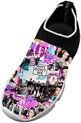 Boys Why_Don't_We Customized Flyknit Running Shoes for Kids