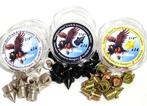 Triple Pack - 1/4 inch Steel Track and Cross Country Spikes