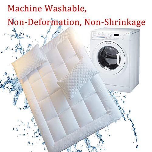 image for SONORO KATE Mattress Pad Queen Cover - Cotton Down Alternative Fitted 