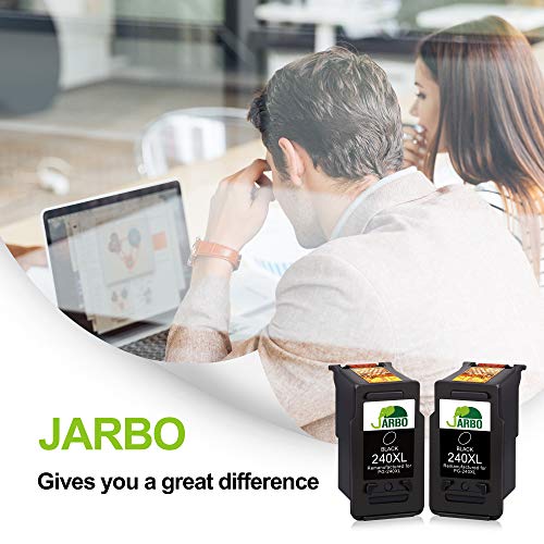 JARBO Remanufactured for Canon PG-240XL Canon 240 XL Black Ink Cartridge, 2 Packs, Use for Canon Pixma MX472 MX452 MX532 MX432 MX512 MG3620 MG3522 MG2120 MG2220 MG3120 MG3220 MG3520 TS5120