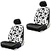 Mickey Mouse Expressions Disney Movie Cartoon Character Auto Car Truck SUV Vehicle Low Back Front Bucket Seat Covers - Pair