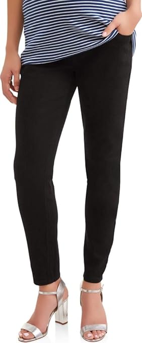 black skinny maternity trousers