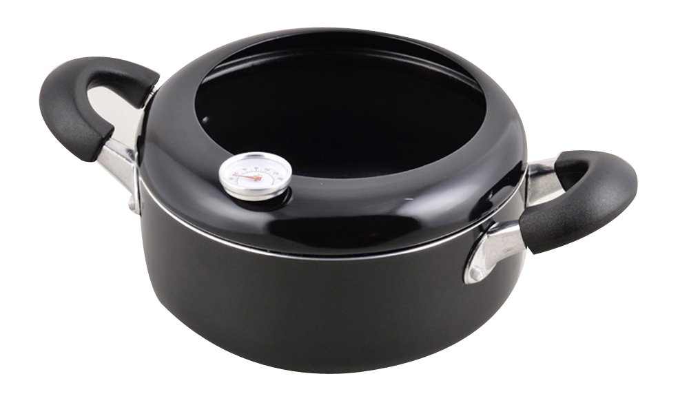 Buy Japanese NonStick Coating Tempura Frying Pan with Thermometer With
