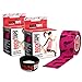 RockTape Original 2-Inch Water-Resistant Kinesiology Tape, 20 Pre-Cut Strips, Pink