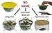 JJMG Food Grade Silicone Bowl Lids and Food Covers, Reusable Airtight Suction (Rainbow)