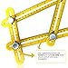Multi Angle Measuring Ruler Best General Measurement Tool for Accurate Measurements Metal knobs for Durable Performance Preferred by Builders and Carpenters