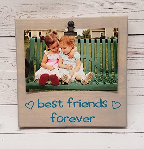 Best Friends Forever Picture Frame gift! Gift for mom, photo board, picture clip, long distance relationship frame, 7x7