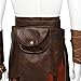 Partyever Kratos Cosplay Costume Armor Costume Battle Outfit Halloween Mens Party Cosplay Suits (XXX-Large) Brown