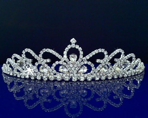 SC Bridal Wedding Tiara Crown With Crystal Arches 30598