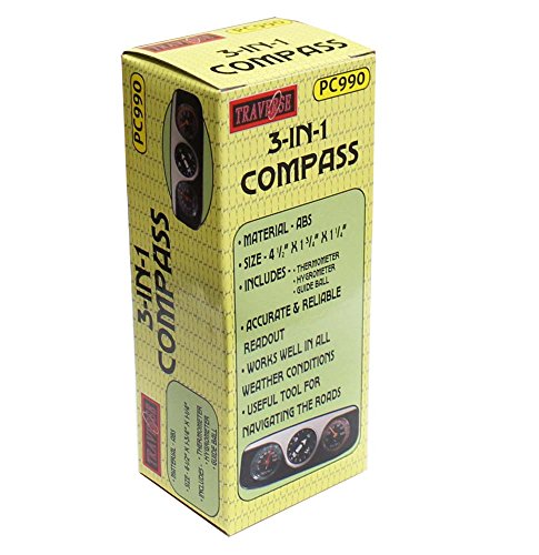 image for ToolUSA 3 In 1 Compass, Thermometer, and Hygrometer All In One Unit-Me