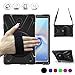 BRAECN Ripple Case for iPad (A16)11th/10th Generation 11/10.9 inch 2025/2022 Zinc Alloy Handle Ring Stand Protective Heavy Duty Screen Protector 360°Rotating 180°Folding Shoulder Strap Full-Body Cover