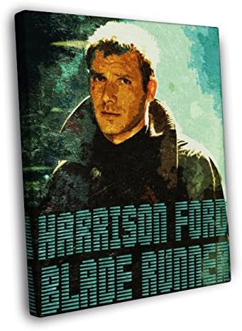 Blade Runner 1982 Rick Deckard Harrison Ford Retro Movie Art 50x40 Framed Canvas Print