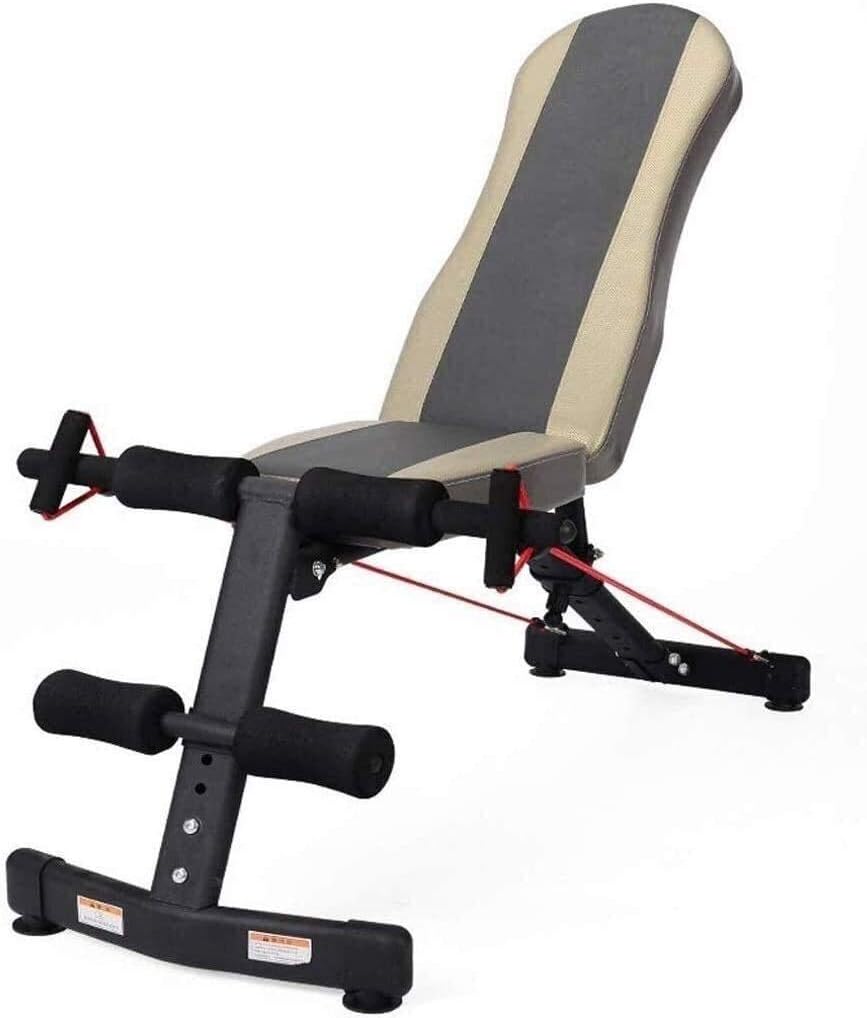 YZPJSQ Adjustable 90°Flat Weight Bench,Multifunctional Weight Bench,Weight Bench Adjustable Slant Board Ab Crunch Board Adjustable Workout Fitness Training Equipment
