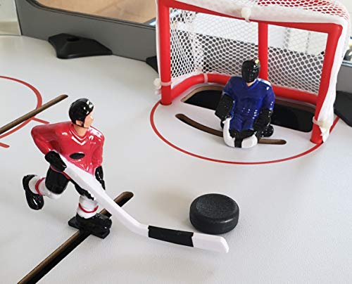 ManCave Games 40" Electronic Rod Hockey Game. Head-to-Head Table Hockey with Manual Scoring. Great Size, Durability & Easier for Kids to Play Than Dome Hockey. - Thumbnail 3