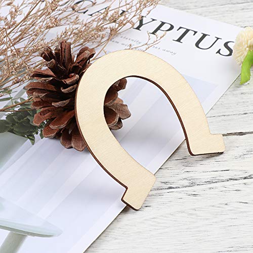 2 Healifty+Horseshoe+Unfinished+Cutouts+Decoration