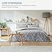 Bedsure 100% Cotton Kids Duvet Cover Sets Full Queen Size Grey Ivory Reversible Kids Duvet Cover (1 Duvet Cover)