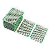 uxcell® 25Pcs Double Sided Protoboard Prototyping PCB Board 4cm x 6cm