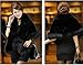 Hhdress Womens Thicken Faux Fox Fur Wrap Shawls Warm Poncho Jackets