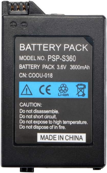 Rechargeable 3.6V 3600mAh Replacement Battery Pack Recharging For PSP 1000 Video Game Console