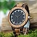 GUANKE Men's Wooden Watches Quartz Movement Zebra Sandalwood Wood Black Dial Casual Men Wrist Watch