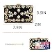 Milisente Women Clutches Pearls Evening Bag Clutch Purse Bags (Black)