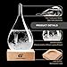G GGPOWER Storm Glass Weather Stations Water Drop Weather Predictor Creative Forecast Nordic Style Decorative Weather Glass (Mini)