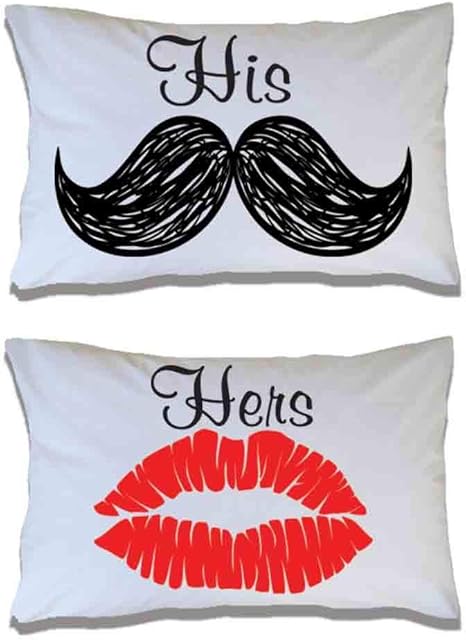 Amazon Com Victorystore His And Hers Pillow Case Set Set Of 2