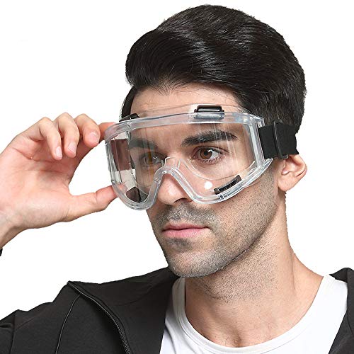 LUFF Protective Safety Glasses, Industrial Goggles Anti-Fog Scratch Resistance Anti-Chemical Splash Goggles Safety Goggles - Thumbnail 6