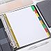 AmazonBasics  Paper Binder Dividers, Writeable 8-Tab, 4/Pack