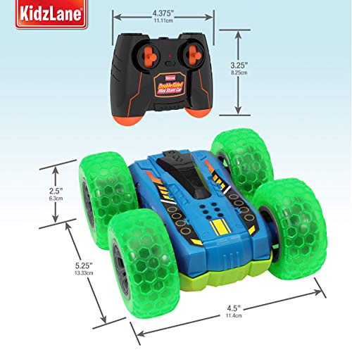 Kidzlane Remote Control Stunt Car RC Stunt Car Drives on Both Sides