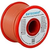 BNTECHGO 28 Gauge Silicone Wire Spool 50 ft Orange Flexible 28 AWG Stranded Tinned Copper Wire
