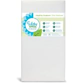 Lullaby Earth Non-Toxic Crib Mattress - Waterproof - Fits Standard Baby and Toddler Bed, White
