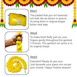 Artificial Marigold Garland for Diwali Decorations