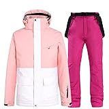 Winter Women's Stitching Snow Ski Jacket Warm