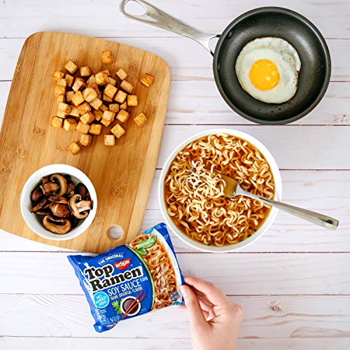 Nissin Top Ramen, Soy Sauce Flavor, The Original Instant Ramen, 3oz. (24Pack) on Galleon