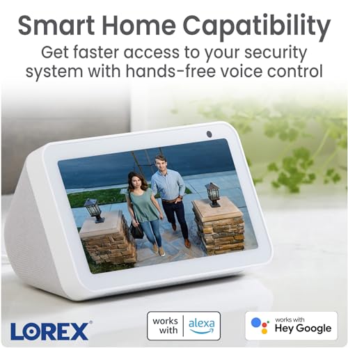 Lorex Classic 4K 16-Ch Wired NVR Security System with 7 IP PoE Dome Cameras | Color Night Vision | Person & Vehicle Detection | Listen-in Audio | IP67 Weatherproof | 4TB HDD Storage No Monthly Fee